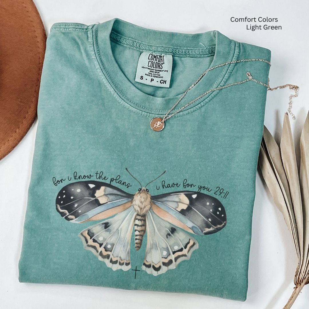 For I Know The Plans Moth Unisex Tshirt