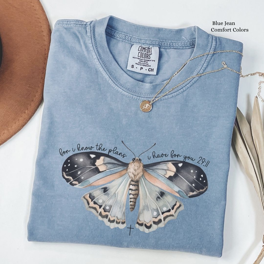 For I Know The Plans Moth Unisex Tshirt