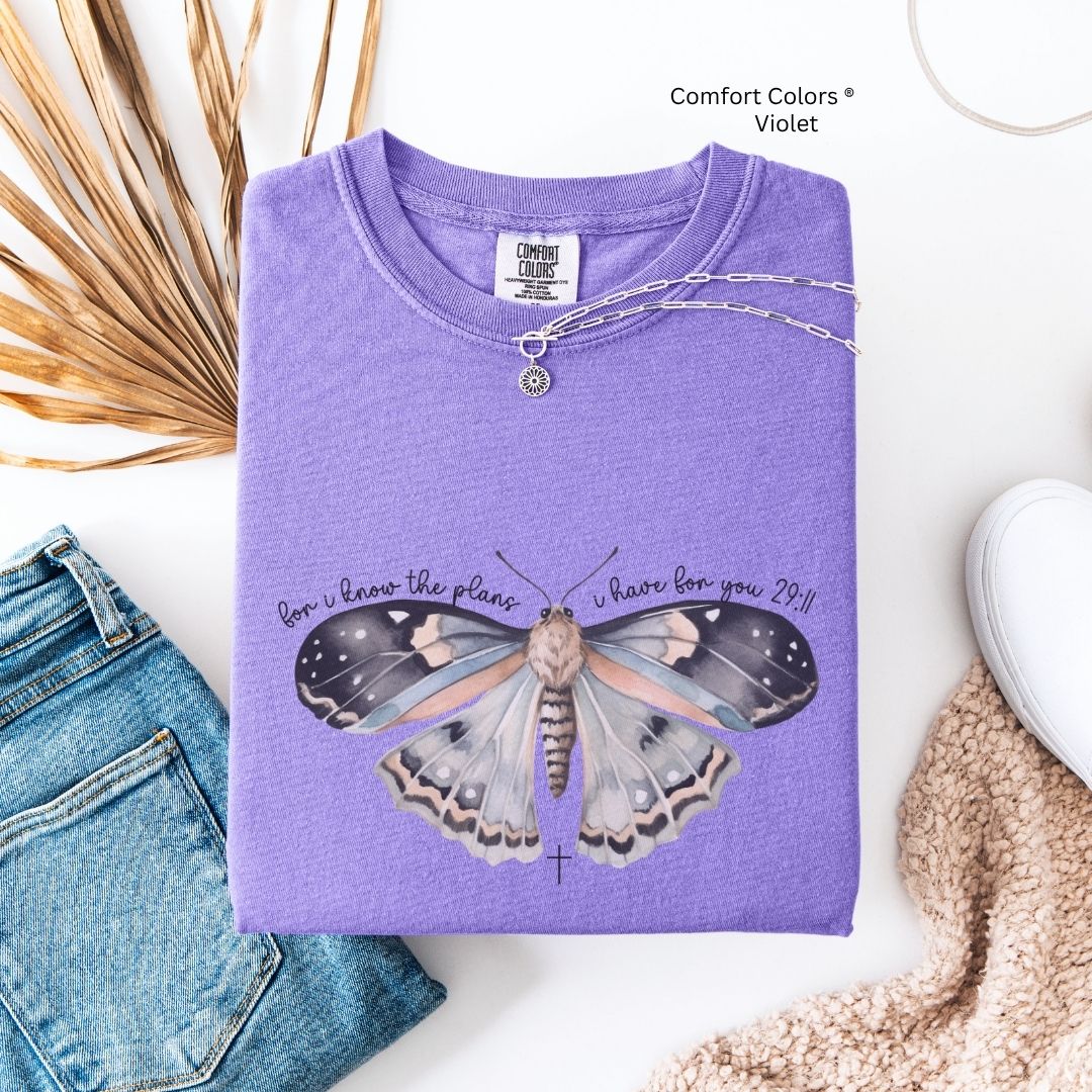 For I Know The Plans Moth Unisex Tshirt
