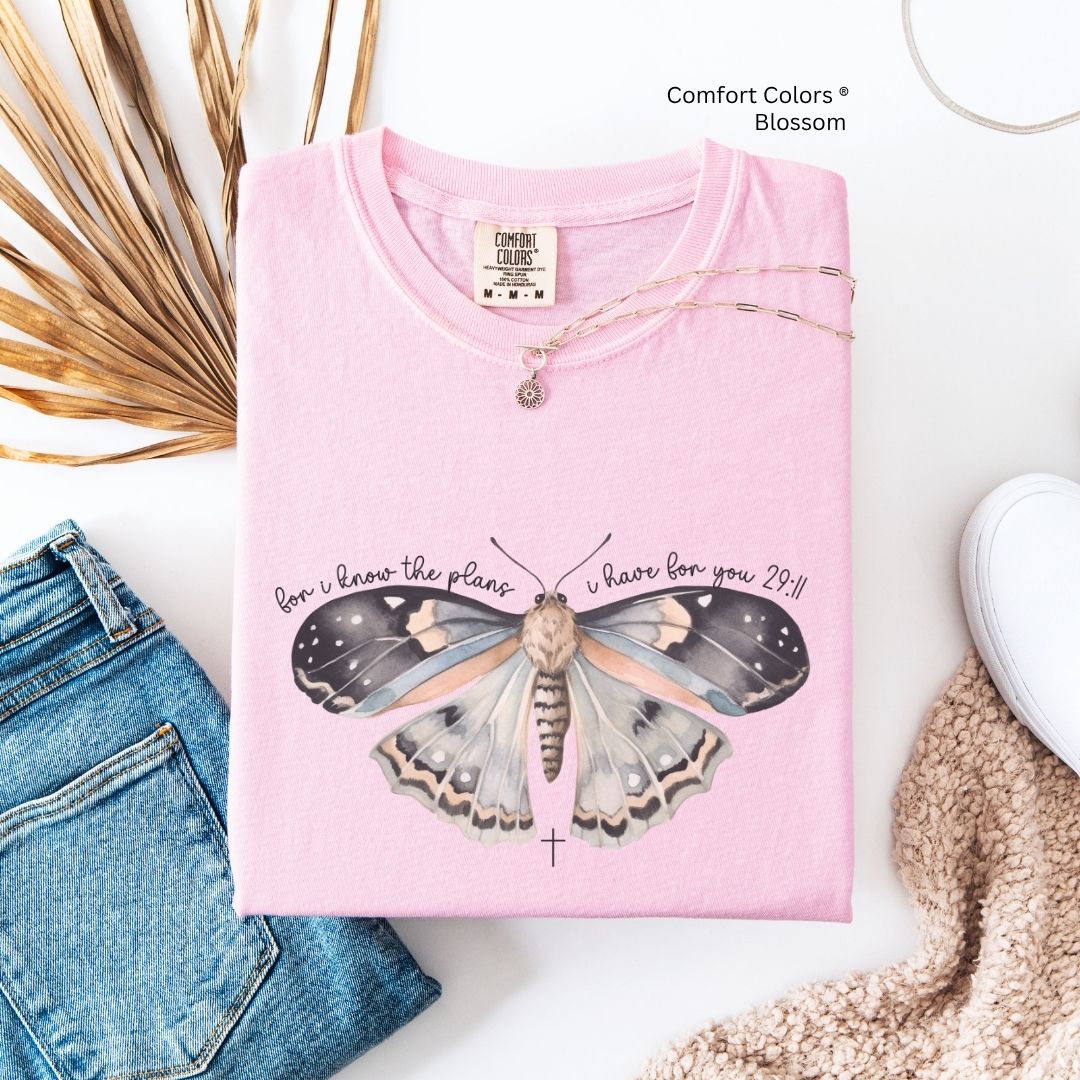 For I Know The Plans Moth Unisex Tshirt