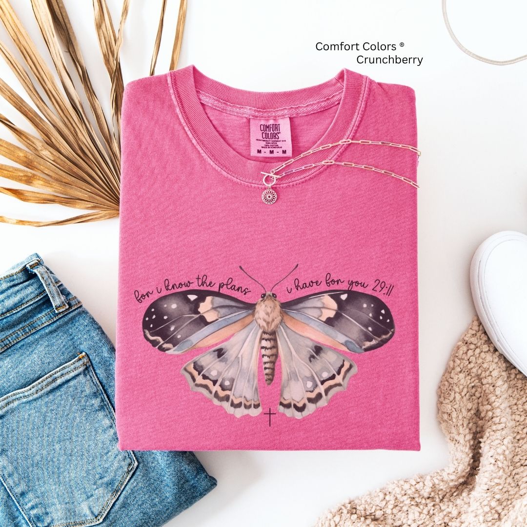 For I Know The Plans Moth Unisex Tshirt