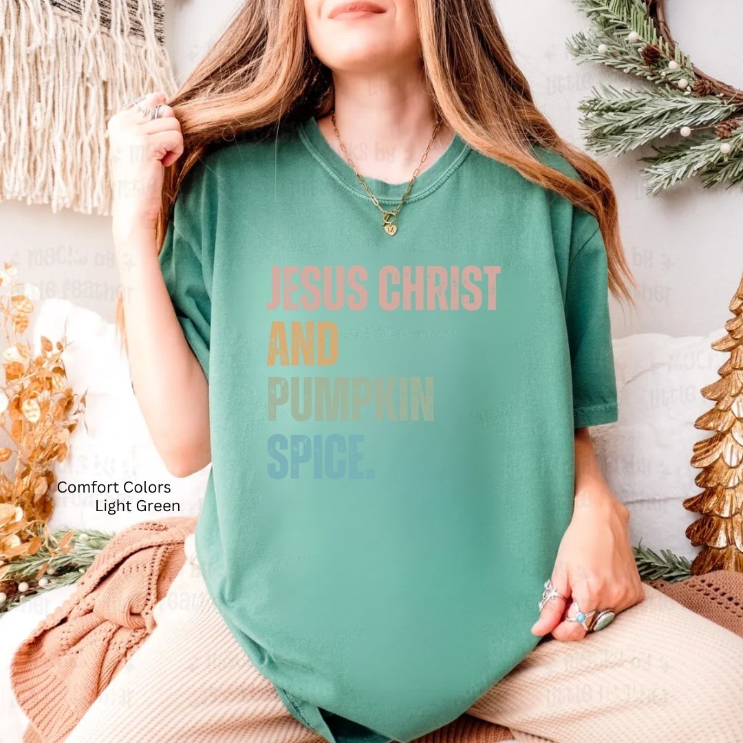 Jesus Christ and Pumpkin Spice Unisex T-shirt