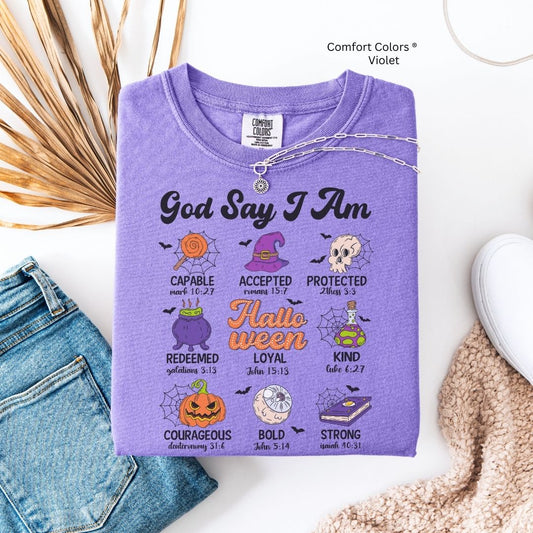 God Says I Am Halloween Unisex Tshirt