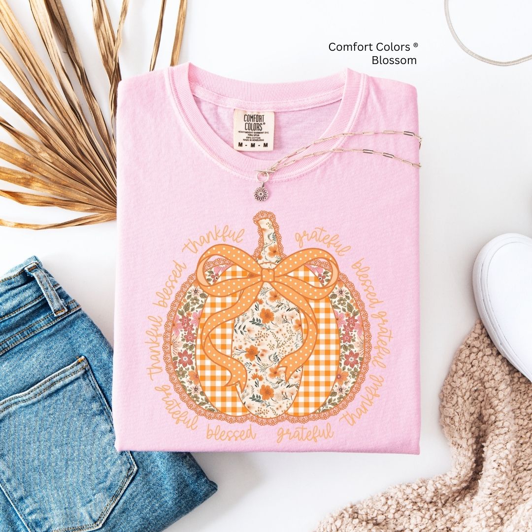 Thankful Blessed Grateful Fall Unisex Tshirt