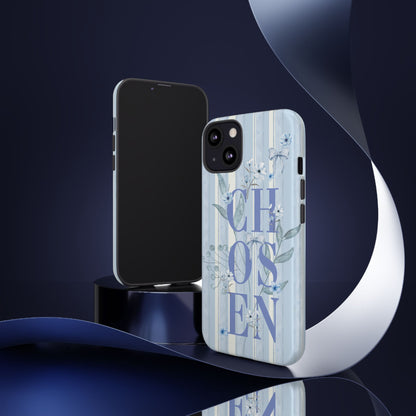 Chosen Preppy Blue Floral Faith Phone Case