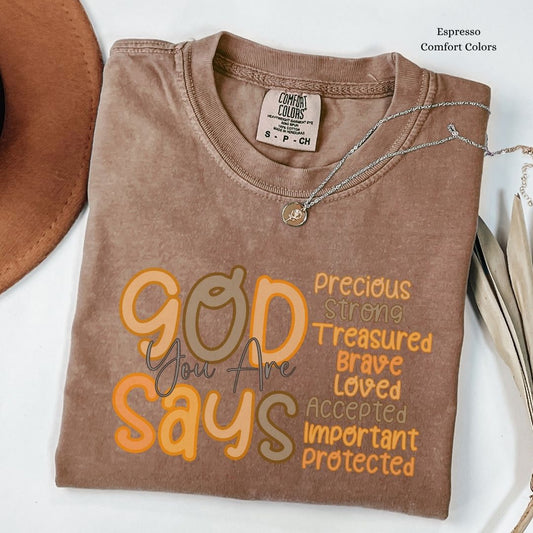 God Says You Are Fall Vibes Unisex T-Shirt -