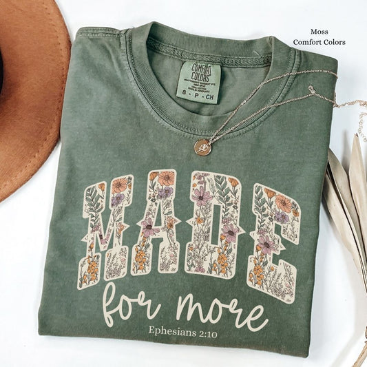 Made for More – Boho Floral Faith Tee Unisex Shirt