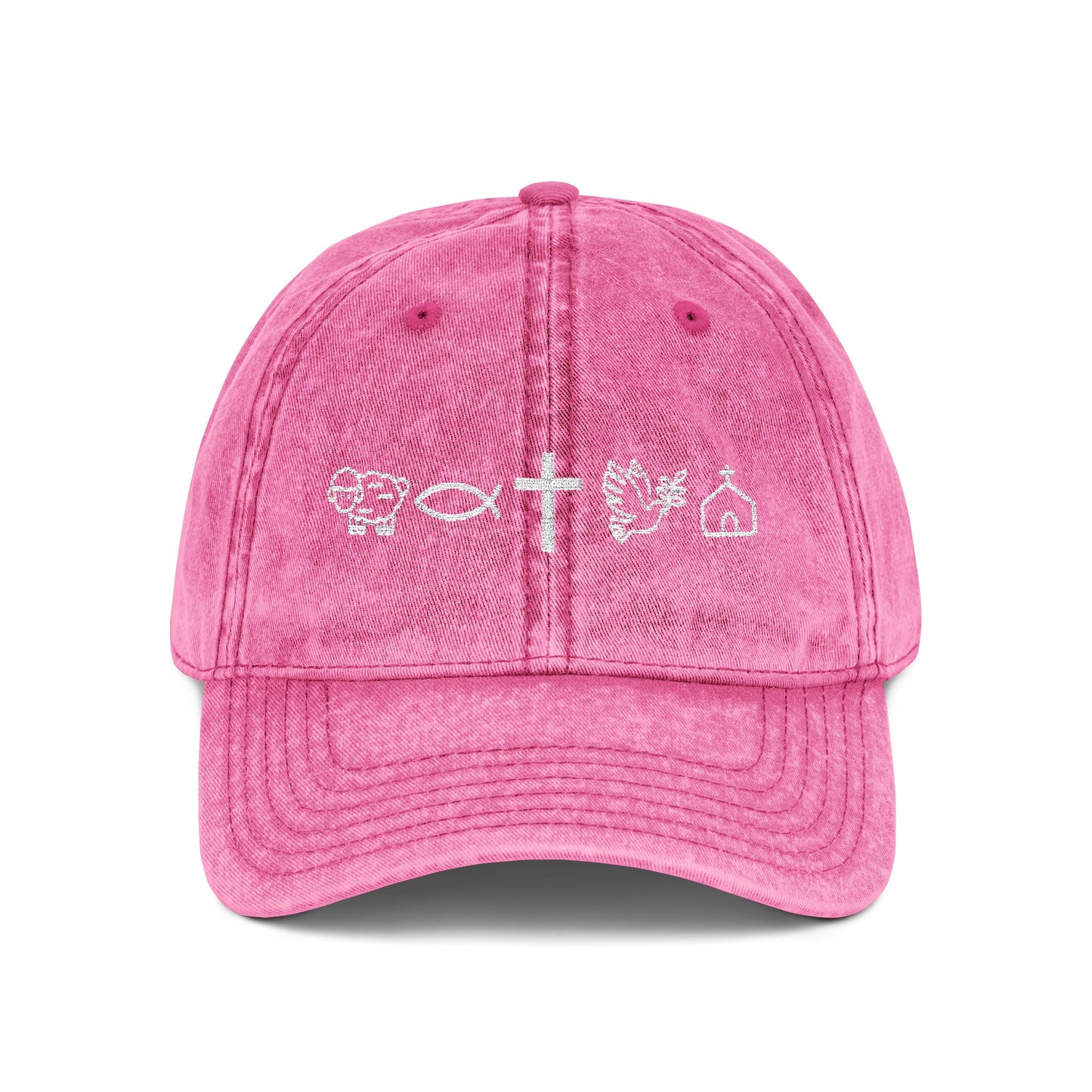 Embroidered Vintage Cap - 'Christian Icons'