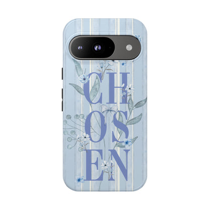 Chosen Preppy Blue Floral Faith Phone Case