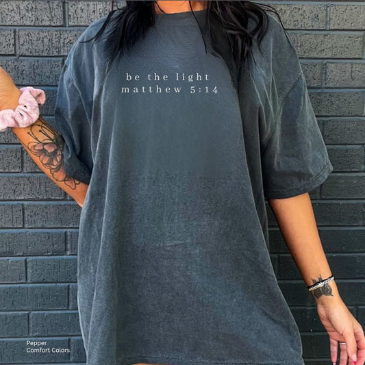 Be The Light Minimalist Unisex Tshirt