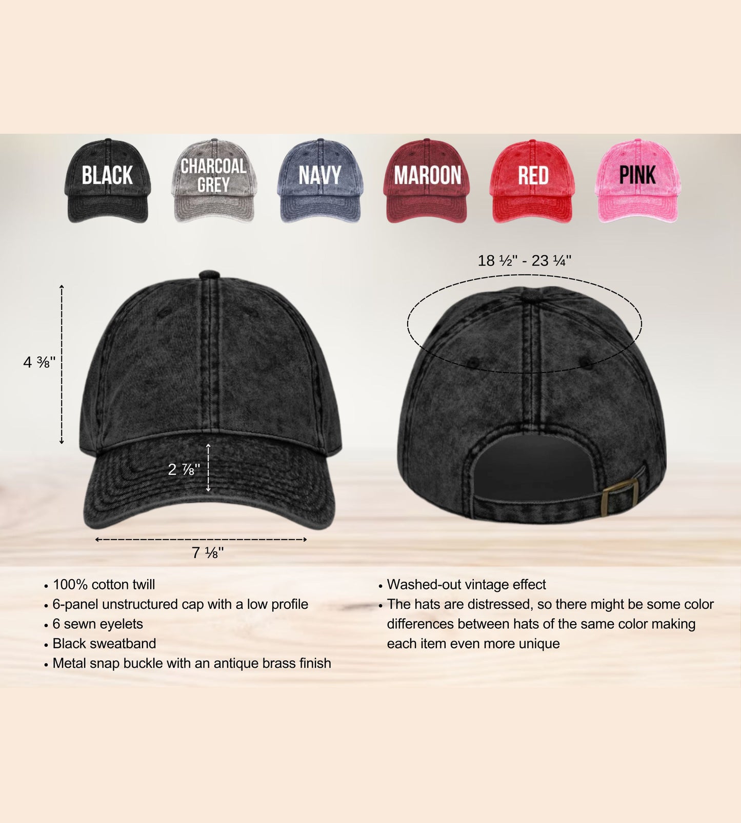 Embroidered Vintage Cap - 'god is greater than the highs and lows'