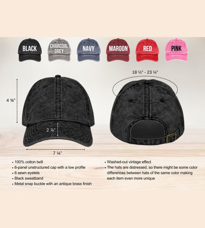 Embroidered Vintage Cap - 'god is greater than the highs and lows'